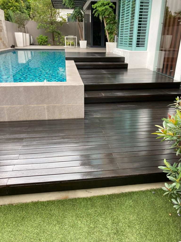 户外平台 · 泳池阶梯 - Tai Seng Timber Flooring